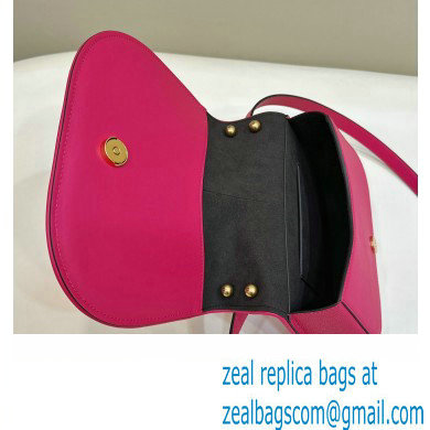 Fendi C Com Medium bag in smooth and full-grain leather Fuchsia 2023